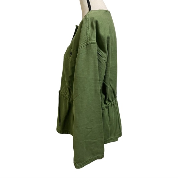 Madewell Claremont drawstring jacket. Size medium. Style AL889. Military… - Picture 6 of 10